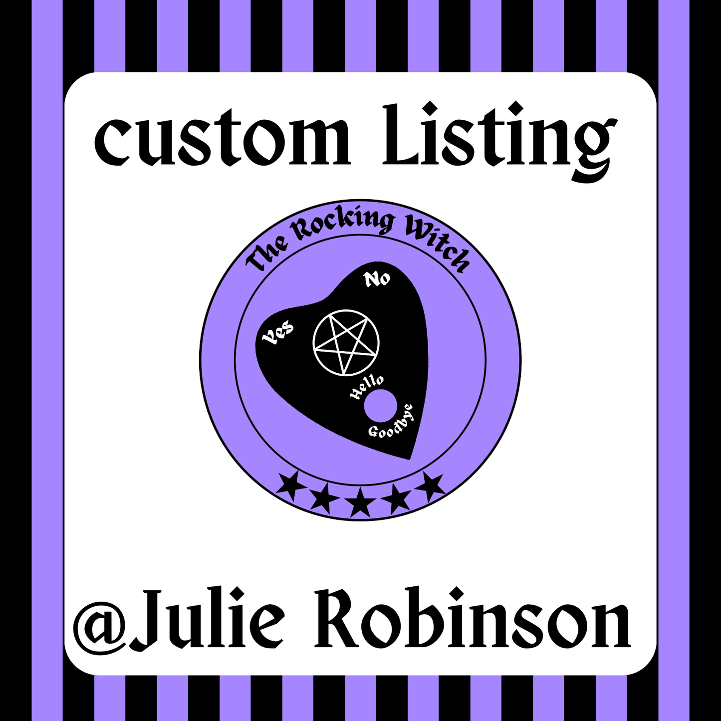 Custom Listing for @Julie Robinson