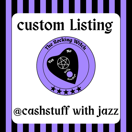 Custom Listing for @cashstuff with jazz