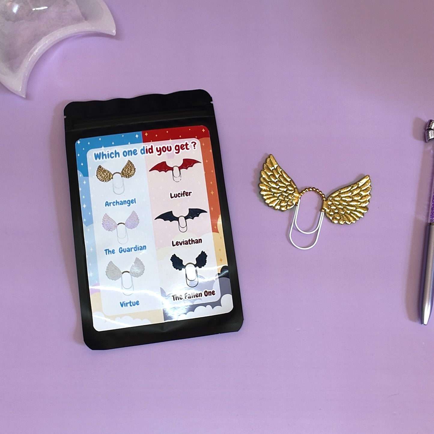 Mystery wing paperclip blind bag