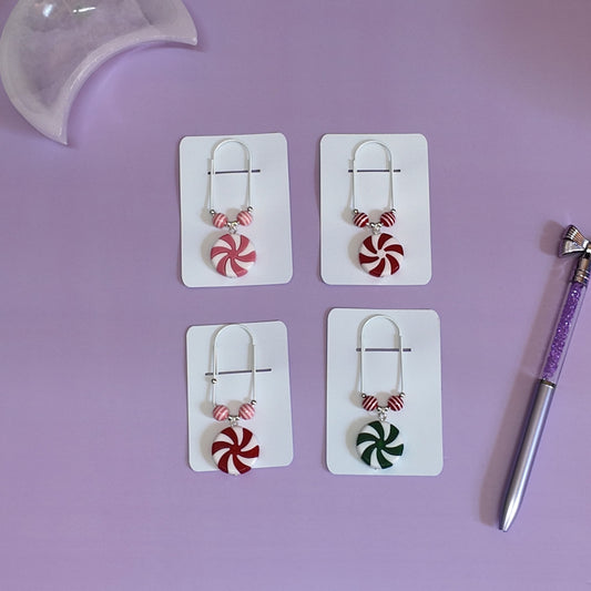 Peppermint Paperclip charm
