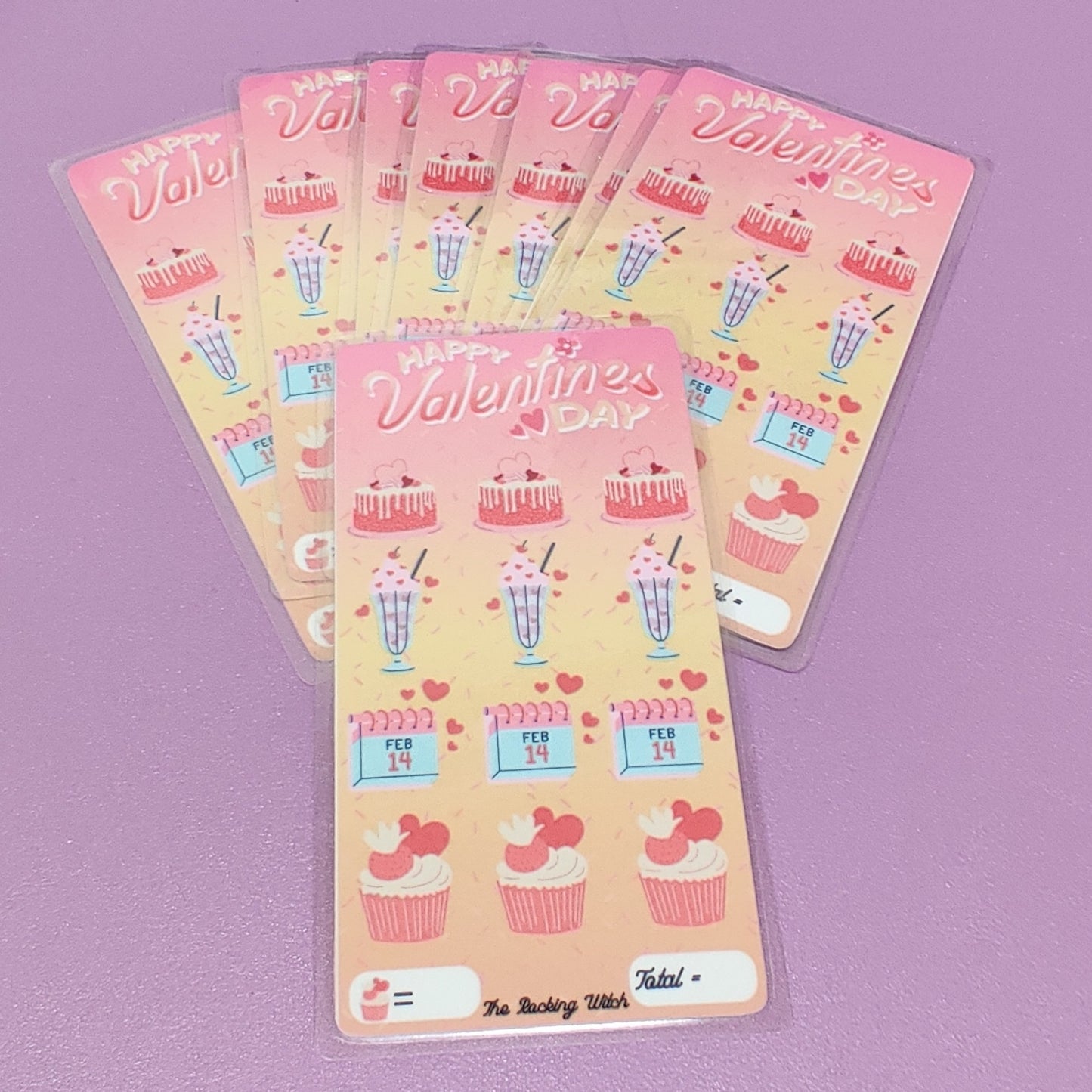 Valentines day savings tracker