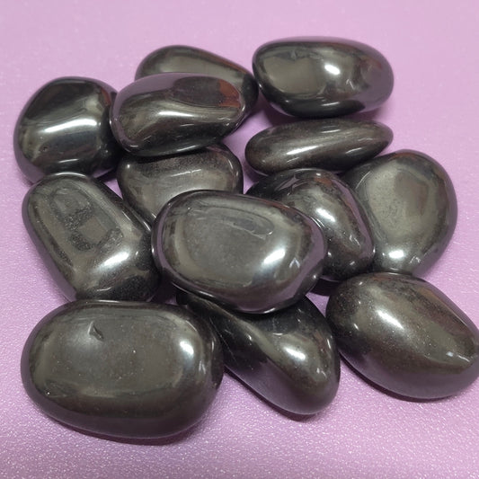 Hematite tumble stone