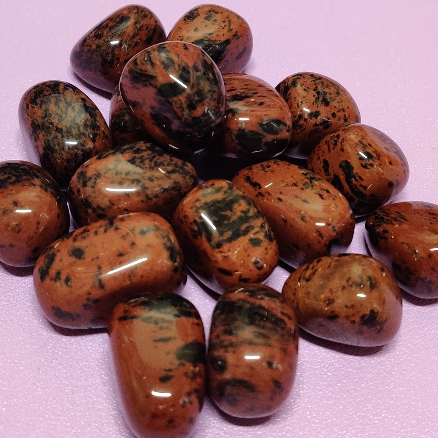 Mahogany Obsidian tumble stone