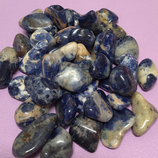Sodalite tumble stone