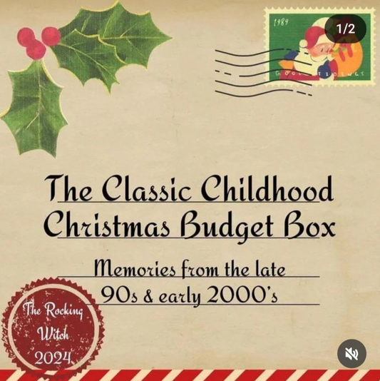 Childhood Christmas savings challenge budget box