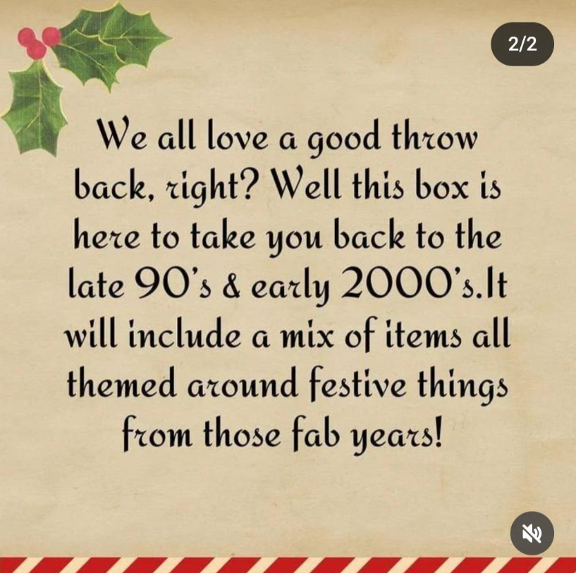 Childhood Christmas savings challenge budget box