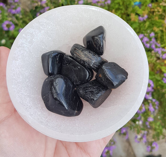 Black Tourmaline tumble stone