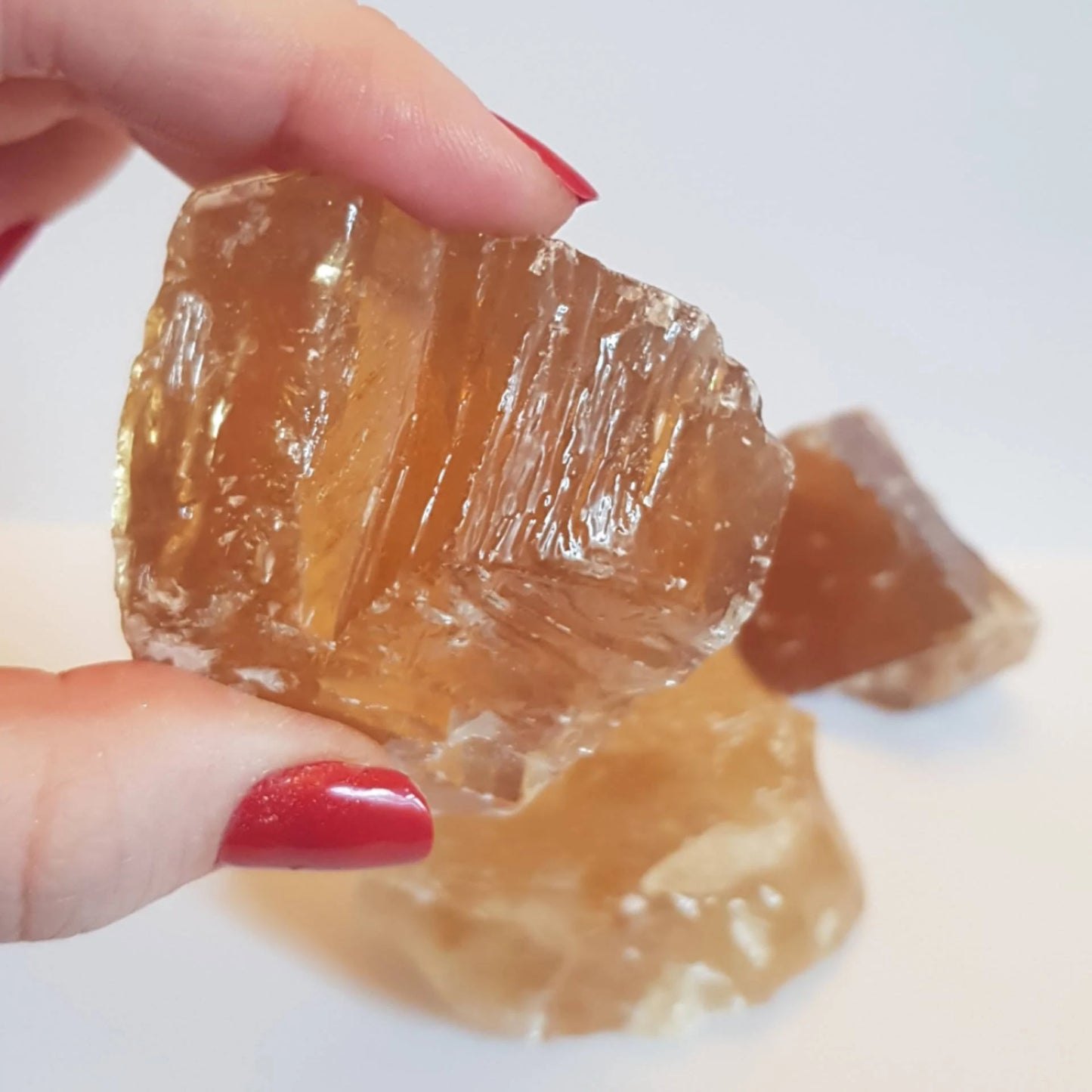 Raw Honey calcite chunk