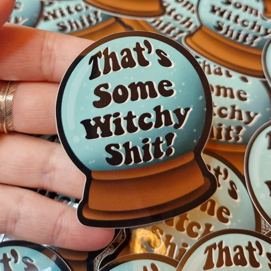 Witchy stuff vinyl sticker