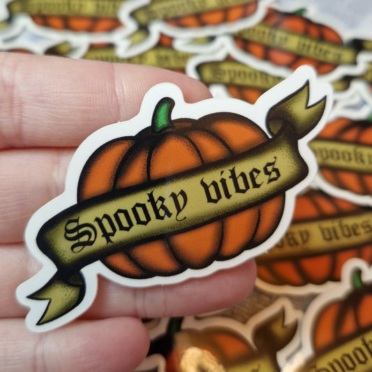 Spooky vibes vinyl sticker