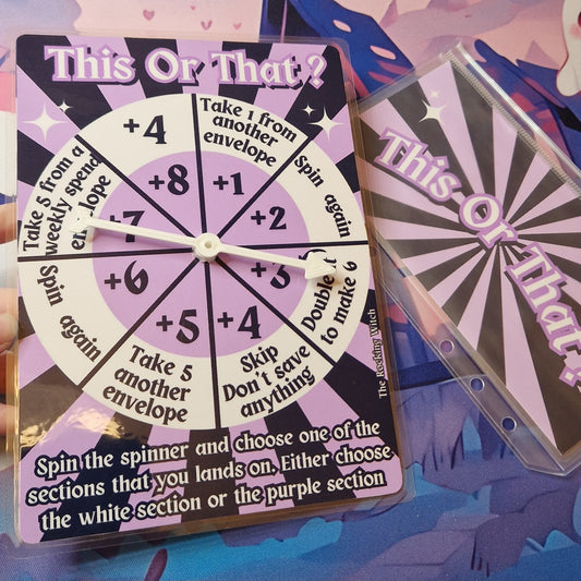 This, That? savings challenge spinner game